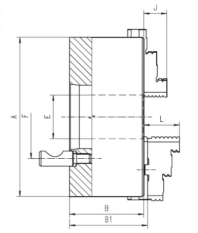Патрон токарный 3545-315-6-P